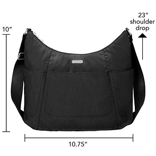 Baggallini Hobo Travel Tote, Black, One Size 5 Baggallini Hobo Travel Tote, Black, One Size - Image 3