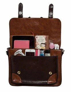 ECOSUSI Vintage Crossbody Messenger Bag Satchel Purse Handbag Briefcase For Women & Girl, Coffee -Vera Bradley Shop 41FJucZ5C6L