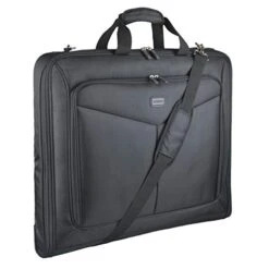 Foldable Carry On Garment Bag Fit 3 Suits, 44-inch Suit Bag For Travel And Business Trips With Shoulder Strap