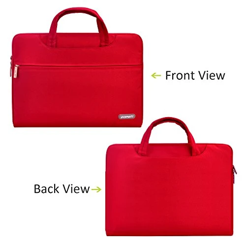 YOUPECK Water Repellent 11-11.6 Inch Laptop Shoulder Bag Compatible MacBook Air 11 12, Surface Pro, Sumsung Tab Polyester Protective Messenger Briefcase Men Women Carrying Handbag Sleeve Case, Red 5 YOUPECK Water Repellent 11-11.6 Inch Laptop Shoulder Bag Compatible MacBook Air 11 12, Surface Pro, Sumsung Tab Polyester Protective Messenger Briefcase Men Women Carrying Handbag Sleeve Case, Red - Image 3