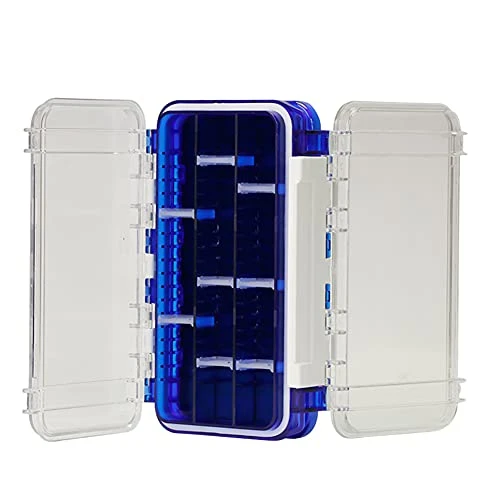 LIZHOUMIL 1pcs Fishing Tackle Box Waterproof, Tackle Trays Transparent Fishing Tackle Storage Organizer Boxes With DIY Dividers Blue 3 LIZHOUMIL 1pcs Fishing Tackle Box Waterproof, Tackle Trays Transparent Fishing Tackle Storage Organizer Boxes With DIY Dividers Blue