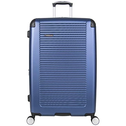 Ben Sherman 181037 Norwich Collection Lightweight Hardside PET Expandable 8-Wheel Spinner Luggage, Indigo, 28-Inch Checked 3 Ben Sherman 181037 Norwich Collection Lightweight Hardside PET Expandable 8-Wheel Spinner Luggage, Indigo, 28-Inch Checked
