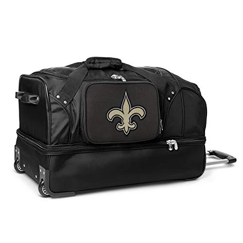 NFL New Orleans Saints Rolling Drop-Bottom Duffel Bag 3 NFL New Orleans Saints Rolling Drop-Bottom Duffel Bag