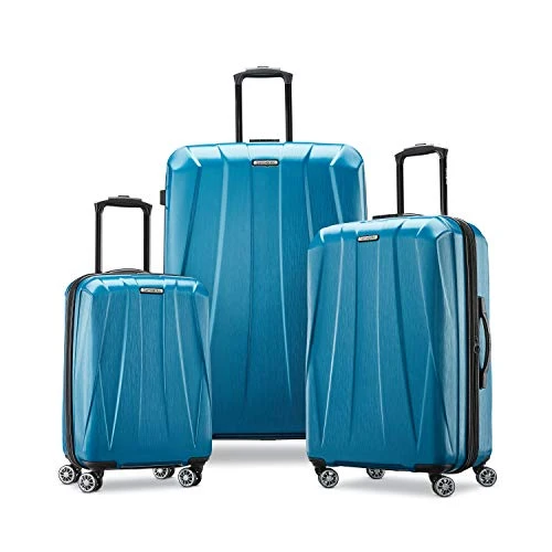 Samsonite Centric 2 Hardside Expandable Luggage With Spinner Wheels, Caribbean Blue, Checked-Medium 24-Inch 4 Samsonite Centric 2 Hardside Expandable Luggage With Spinner Wheels, Caribbean Blue, Checked-Medium 24-Inch - Image 2