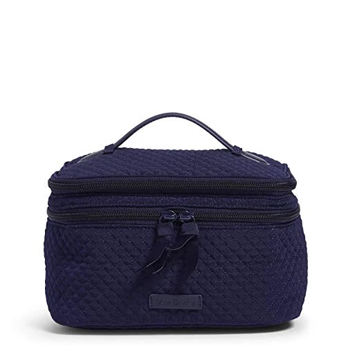 Vera Bradley Women's Microfiber Brush Up Cosmetic Makeup Organizer Case Bag, Classic Navy, One Size 3 Vera Bradley Women's Microfiber Brush Up Cosmetic Makeup Organizer Case Bag, Classic Navy, One Size