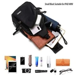 Men Women Sling Backpack Small Nylon Crossbody Shoulder Chest Bag With USB Charging Port Travel Pack Black -Vera Bradley Shop 41H3D 1sCDL