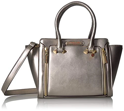 Nicole Lee Women's Ciel Medium Smart Lunch Handbag (Silver) Travel Shoulder Bag, One Size 3 Nicole Lee Women's Ciel Medium Smart Lunch Handbag (Silver) Travel Shoulder Bag, One Size