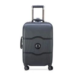 DELSEY Paris Chatelet Hardside Luggage With Spinner Wheels, Black, Carry-on 21 Inch, With Brake