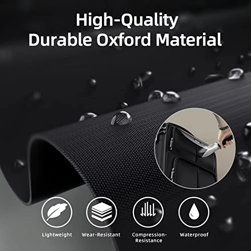 SHOWKOO Luggage Sets 3 Piece Softside Expandable Lightweight Durable Suitcase Sets Double Spinner Wheels TSA Lock Black (20in/24in/28in) 4 SHOWKOO Luggage Sets 3 Piece Softside Expandable Lightweight Durable Suitcase Sets Double Spinner Wheels TSA Lock Black (20in/24in/28in) - Image 2