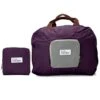 Miami CarryOn Travel Foldable Handbag - Folds To A Compact 6 X 6 X 1-1/2 Inches (Purple-Gray) -Vera Bradley Shop 41HpbAnA0EL