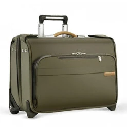Briggs & Riley Baseline Carry-On Wheeled Garment Bag, Olive, Small -Vera Bradley Shop 41HqFJkpTrL