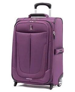 Travelpro Skypro Lightweight Airline Size Carry On Luggage Trolley Suitcase (Orchid Purple, 22" Expandable Rollaboard)