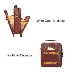 Banuce Small Vintage Full Grain Italian Leather Messenger Bag For Men Tote Satchels Crossbody Bag -Vera Bradley Shop 41IJJhlovPL