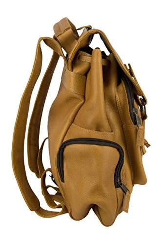 Latico Leathers Discovery Backpack, Natural, One Size, 100% Authentic Leather, Made In India 6 Latico Leathers Discovery Backpack, Natural, One Size, 100% Authentic Leather, Made In India - Image 4