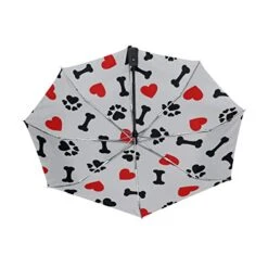 XLING Automatic Umbrellas Love Animal Dog Paw Print Anti-Slip Windproof Compact Rain Umbrella For Women Men -Vera Bradley Shop 41IYB7f3XgL