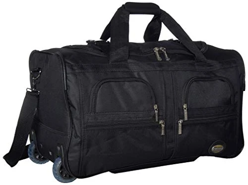Rockland Rolling Duffel Bag, Black, 22-Inch 6 Rockland Rolling Duffel Bag, Black, 22-Inch - Image 4