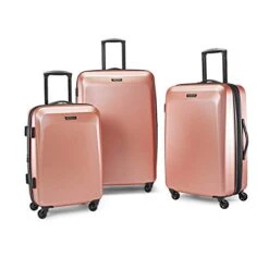 American Tourister Moonlight Hardside Expandable Luggage With Spinner Wheels, Rose Gold, Checked-Medium 24-Inch -Vera Bradley Shop 41Ihy WzDgL