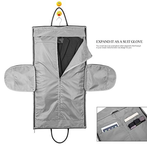 Amzbag Expandable Travel Duffel Bag XXL Capacity Weekender Bag With Leather Handle Suit Carry On 7 Amzbag Expandable Travel Duffel Bag XXL Capacity Weekender Bag With Leather Handle Suit Carry On - Image 5