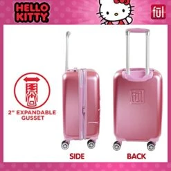 Ful Hello Kitty 21 Inch Rolling Luggage, Hardshell Carry On Suitcase With Wheels, Pink (HKFL0002AZ-650) -Vera Bradley Shop 41IrJ PLsnL