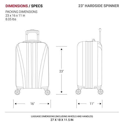 SwissGear 7585 Hardside Spinner Luggage, Silver, Checked-Medium 23-Inch 7 SwissGear 7585 Hardside Spinner Luggage, Silver, Checked-Medium 23-Inch - Image 5