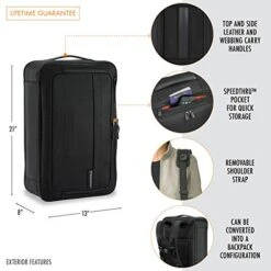 Briggs & Riley Baseline-Convertible Duffel Backpack, Black, One Size -Vera Bradley Shop 41J6p3S9KlL