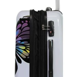 World Traveler Black And White Butterfly 2-Piece Carry-on Spinner Luggage Set 9 World Traveler Black And White Butterfly 2-Piece Carry-on Spinner Luggage Set -Vera Bradley Shop 41JBnysGONL
