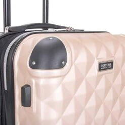 Kenneth Cole Reaction Diamond Tower Luggage Collection Lightweight Hardside Expandable 8-Wheel Spinner Travel Suitcase, Rose Champagne, 20-Inch Carry On -Vera Bradley Shop 41JDJQik6TL