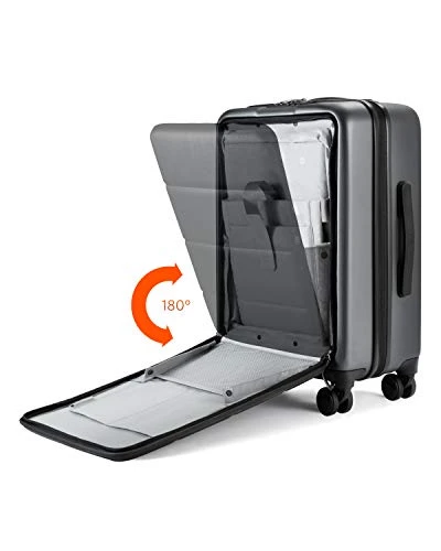 NINETYGO Carry On Luggage 22x14x9 With Spinner Wheels, Hardside Carry On Suitcase With Front Pocket Lock Cover, Super Convenient & Lightweight For Business Travel (20") 5 NINETYGO Carry On Luggage 22x14x9 With Spinner Wheels, Hardside Carry On Suitcase With Front Pocket Lock Cover, Super Convenient & Lightweight For Business Travel (20") - Image 3