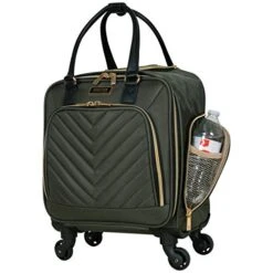 Kenneth Cole Reaction Women's Chelsea Luggage Chevron Softside 8-Wheel Spinner Expandable Suitcase Collection, Olive, 4 Underseater -Vera Bradley Shop 41K5VL4cZxL