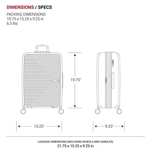 SwissGear 8836 Durable Expandable Spinner Luggage, Black, Carry-On 20-Inch 4 SwissGear 8836 Durable Expandable Spinner Luggage, Black, Carry-On 20-Inch - Image 2