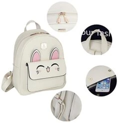 ABage Backpack Purse Set Of 4 Pieces School Daypack Handbag Shoulder Bags, Beige -Vera Bradley Shop 41KCZP8TsvL