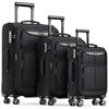 SHOWKOO Luggage Sets 3 Piece Softside Expandable Lightweight Durable Suitcase Sets Double Spinner Wheels TSA Lock Black (20in/24in/28in) 1 SHOWKOO Luggage Sets 3 Piece Softside Expandable Lightweight Durable Suitcase Sets Double Spinner Wheels TSA Lock Black (20in/24in/28in) -Vera Bradley Shop 41KQpsZGa L