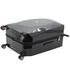 Kensie Women's 3D Gemstone TSA Lock Hardside Spinner Luggage, Black, 20-Inch Carry-On -Vera Bradley Shop 41KT1AothfL