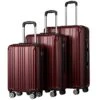 COOLIFE Luggage Expandable Suitcase PC+ABS 3 Piece Set With TSA Lock Spinner Carry On 20in24in28in (Wine Red, 3 Piece Set) 1 COOLIFE Luggage Expandable Suitcase PC+ABS 3 Piece Set With TSA Lock Spinner Carry On 20in24in28in (Wine Red, 3 Piece Set) -Vera Bradley Shop 41KXE yZeQL