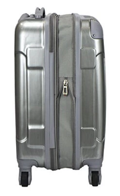 Travelers Club Polaris Hardside Metallic Spinner Luggage, Silver, Carry-On 20-Inch -Vera Bradley Shop 41KeaPTamRL