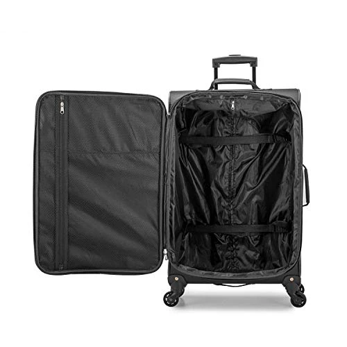 U.S. Traveler Aviron Bay Expandable Softside Luggage With Spinner Wheels, Black, 3-Piece Set (23/27/31) 8 U.S. Traveler Aviron Bay Expandable Softside Luggage With Spinner Wheels, Black, 3-Piece Set (23/27/31) - Image 6