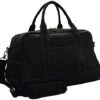 Kenneth Cole Reaction Leather 20" Duffel Bag-Carry-On Luggage (Black)
