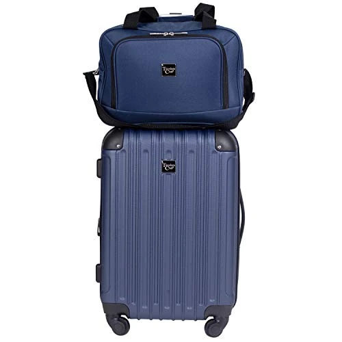 Travelers Club Midtown Hardside 4-Piece Luggage Travel Set, Navy Blue 11 Travelers Club Midtown Hardside 4-Piece Luggage Travel Set, Navy Blue - Image 9