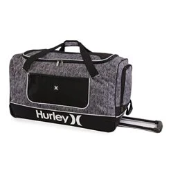 Hurley Rolling Duffel, Grey Tweed