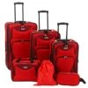 Travelers Club Skyview II Softside Luggage Set, Red, 6-Piece 1 Travelers Club Skyview II Softside Luggage Set, Red, 6-Piece -Vera Bradley Shop 41LFLwncTmL