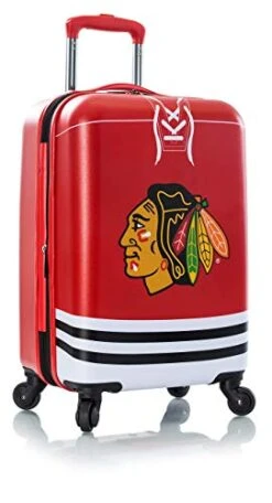 Heys America NHL Officially Licensed Wheeled Luggage (Chicago Blackhawks, 21-Inch)