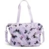 Vera Bradley Recycled Lighten Up Reactive Tote Bag, Lavender Butterflies
