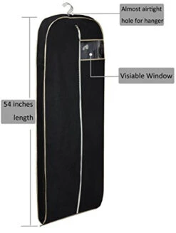 MISSLO Breathable 54" Suit Dress Black Garment Bag Gusseted, 2 Pack 13 MISSLO Breathable 54" Suit Dress Black Garment Bag Gusseted, 2 Pack -Vera Bradley Shop 41LW4PYNtnL