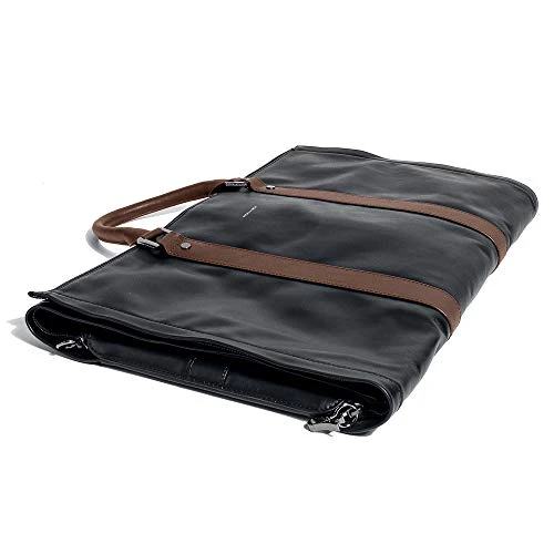 Men's Black And Brown Garment Weekender Bag Project 11 By Hook & Albert 6 Men's Black And Brown Garment Weekender Bag Project 11 By Hook & Albert - Image 4