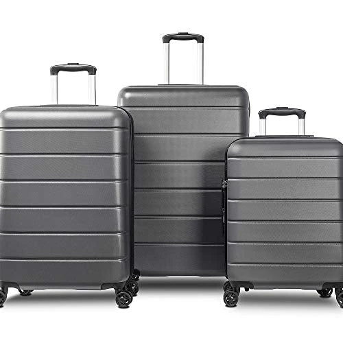 SSLine 3 Piece ABS Luggage Sets With Spinner Wheels,Expandable Suitcase Luggage Lightweight With TSA Lock,Hard Shell Spinner Carry On Suitcase (20 24 28 Inch) (Type-3, Gray) 9 SSLine 3 Piece ABS Luggage Sets With Spinner Wheels,Expandable Suitcase Luggage Lightweight With TSA Lock,Hard Shell Spinner Carry On Suitcase (20 24 28 Inch) (Type-3, Gray) - Image 7