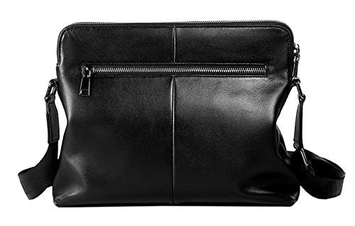Saierlong New Mens Black Genuine Leather Briefcase Messenger Bags Business Handbags 4 Saierlong New Mens Black Genuine Leather Briefcase Messenger Bags Business Handbags - Image 2