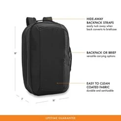 Briggs & Riley ZDX Convertible Backpack Duffel Carry-on, Black, Medium -Vera Bradley Shop 41MKIhBvADL