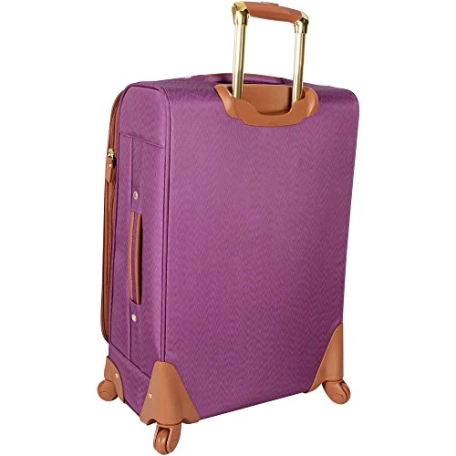 Steve Madden Designer Luggage Collection - Expandable 24 Inch Softside Bag - Durable Mid-sized Lightweight Checked Suitcase With 4-Rolling Spinner Wheels (Global Purple) 8 Steve Madden Designer Luggage Collection - Expandable 24 Inch Softside Bag - Durable Mid-sized Lightweight Checked Suitcase With 4-Rolling Spinner Wheels (Global Purple) - Image 6