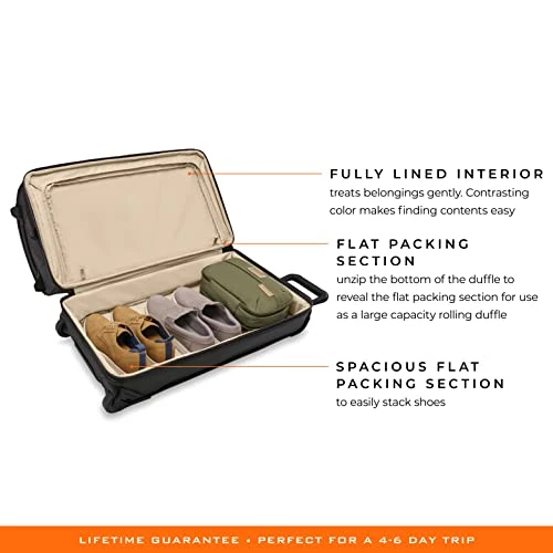 Briggs & Riley Medium 2-Wheel Duffle, Black 16 Briggs & Riley Medium 2-Wheel Duffle, Black - Image 14