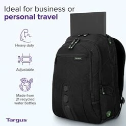 Targus Travel Laptop Backpack For 15.6 Inch Laptops, TSA Checkpoint-Friendly Carry On Travel Backpack For Women Men Business/College Laptop Bag For Work School Travel, Black (TBB013US) 15 Targus Travel Laptop Backpack For 15.6 Inch Laptops, TSA Checkpoint-Friendly Carry On Travel Backpack For Women Men Business/College Laptop Bag For Work School Travel, Black (TBB013US) -Vera Bradley Shop 41N54t S83L